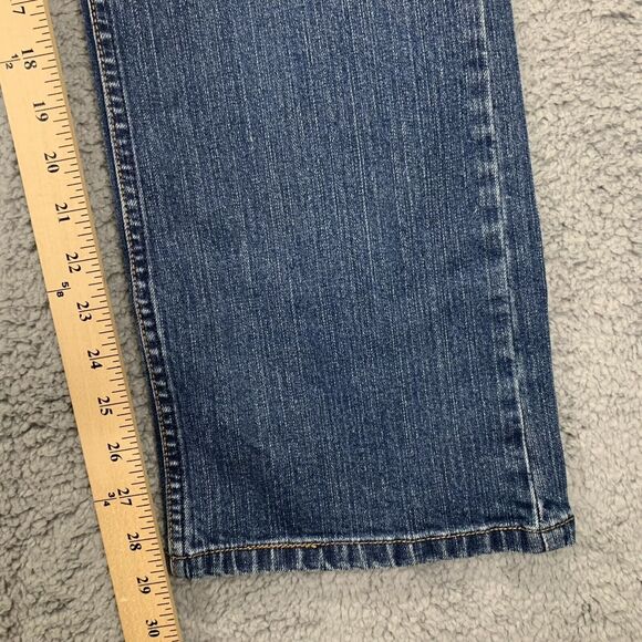 Levi Strauss Signature Bootcut Jeans Women 10 Short Blue Mid-Rise Stretch - Picture 13 of 14